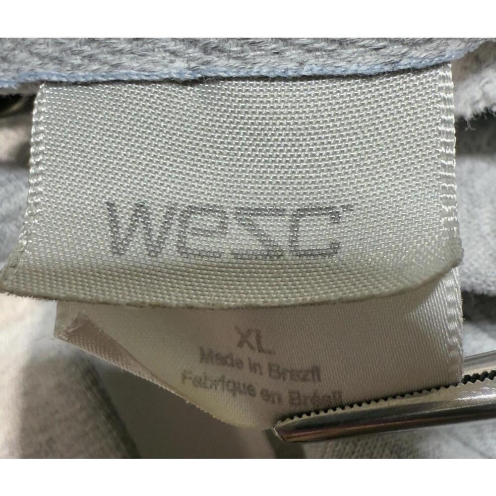 WeSC‎ Gray Pullover Hoodie XL Logo Kangaroo Pocket Streetwear - Picture 9 of 9